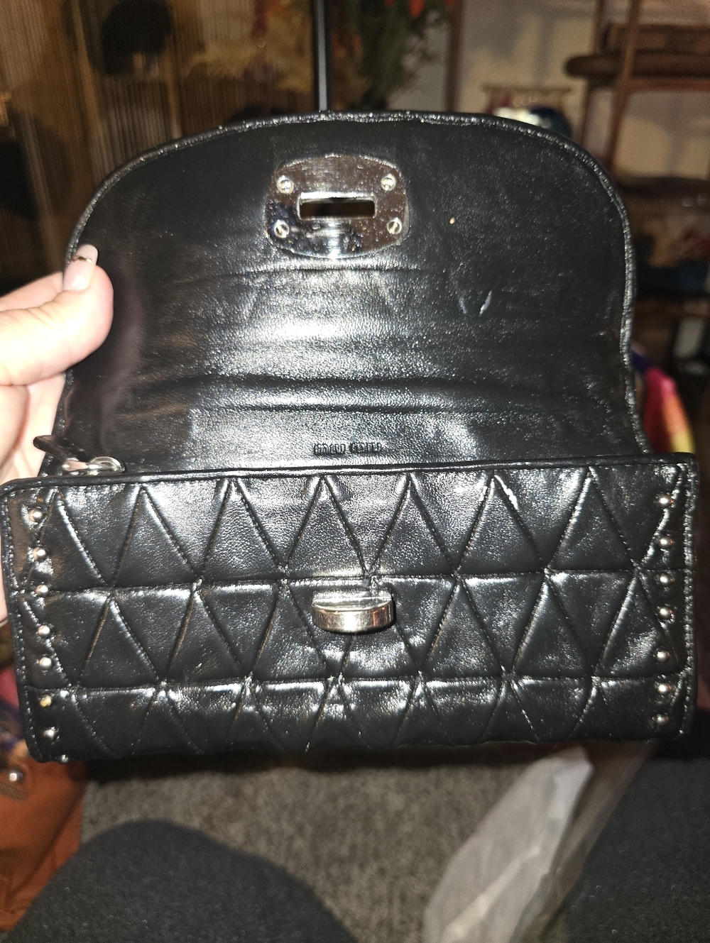 Miu Miu Vintage Leather Studded Wallet - Picture 7 of 8